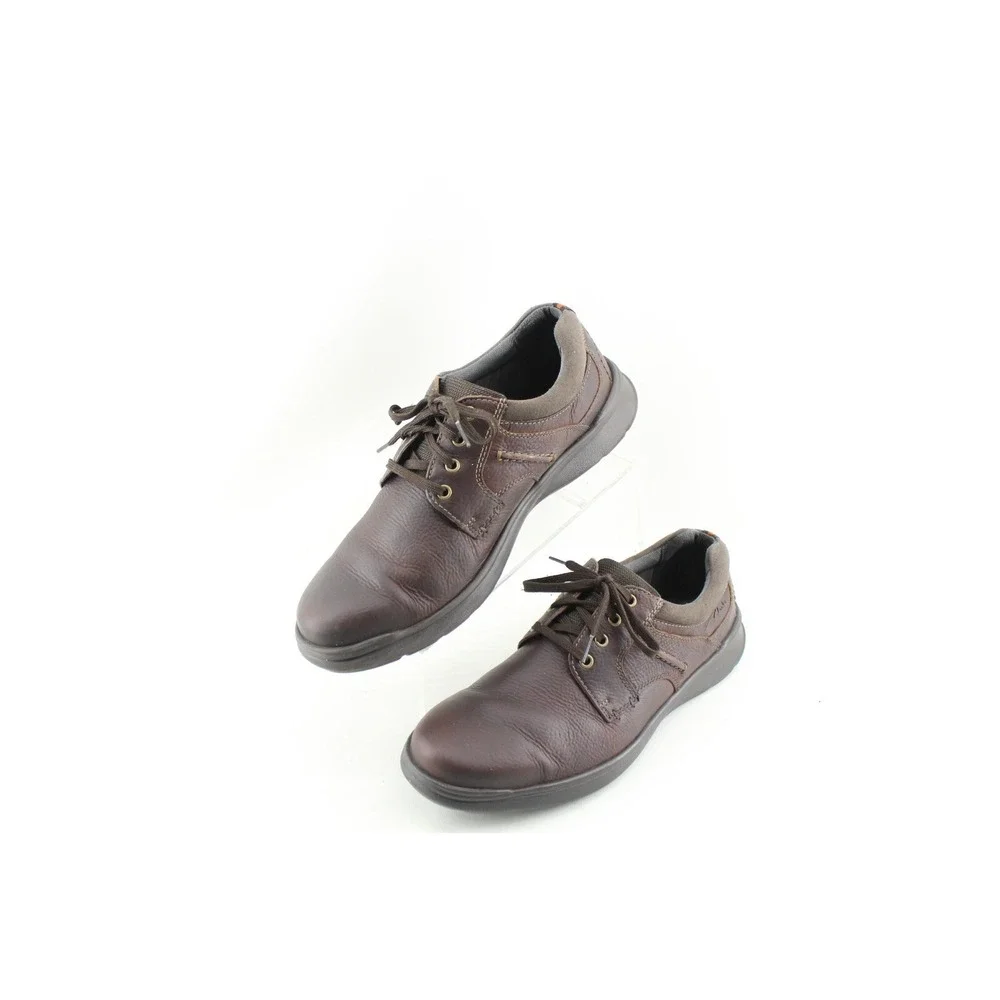 Clarks Oxford Lace Up Brown Leather Lightweight Shoes‎ Men's US Size 13 M